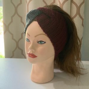 Crochet Color Block Twisted Ear Warmer Headband Homemade